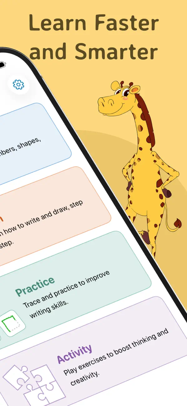 Learnzy tracing and activity preview